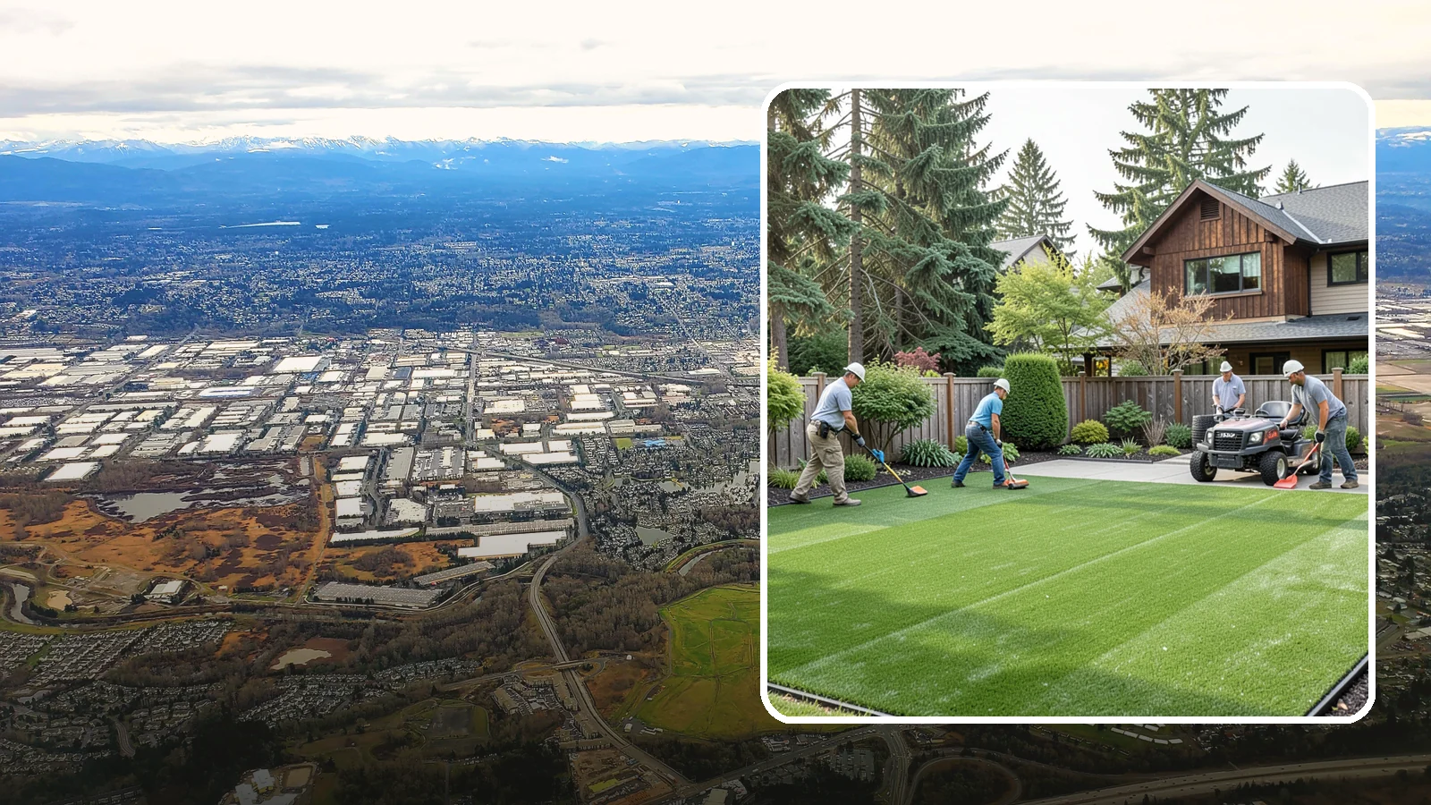 Artificial Turf Installation in Kent, King County, WA - Premium artificial turf that gives you a lush, green lawn year-round with no mowing, watering, or mud.