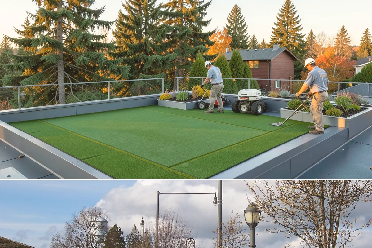 Artificial Turf Installation in Marysville, Snohomish County, WA - Can be installed year-round.