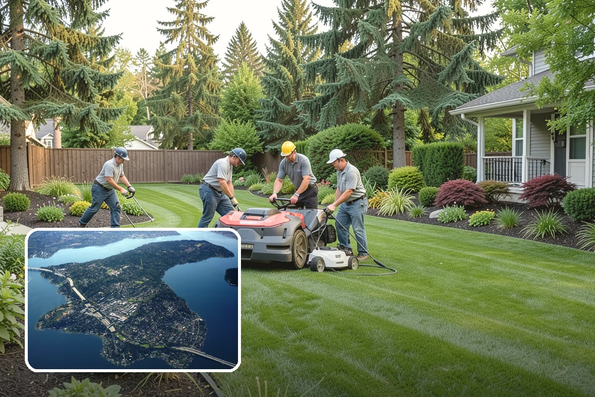 Artificial Turf Installation in Mercer Island, King County, WA - Green year-round with zero mowing