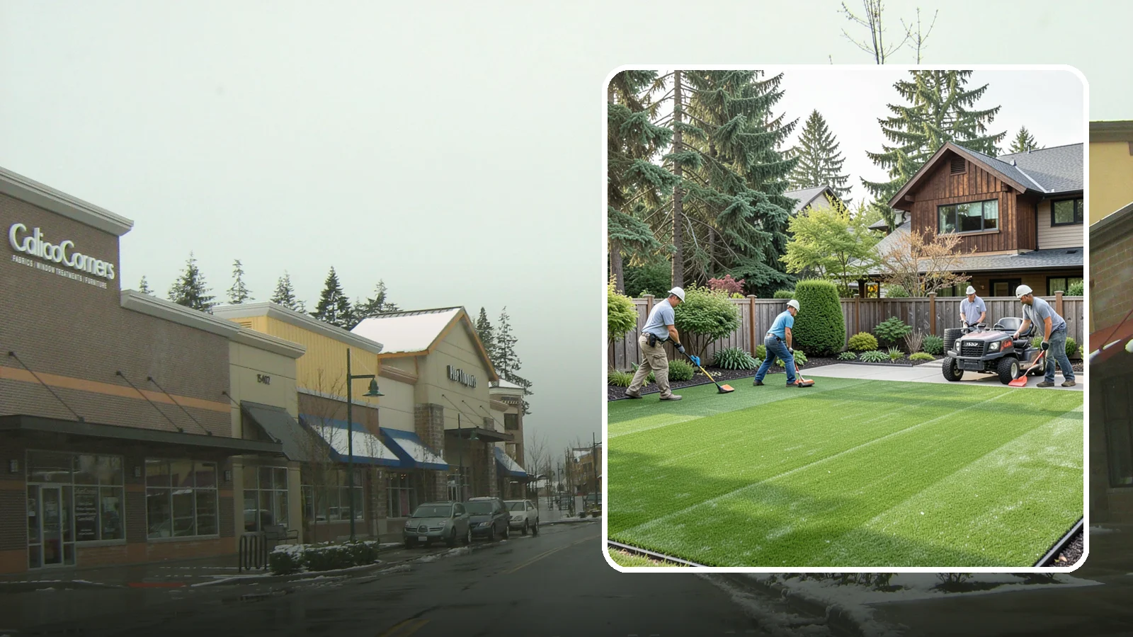 Artificial Turf Installation in Mill Creek, Snohomish County, WA - Premium artificial turf that gives you a lush, green lawn year-round with no mowing, watering, or mud.