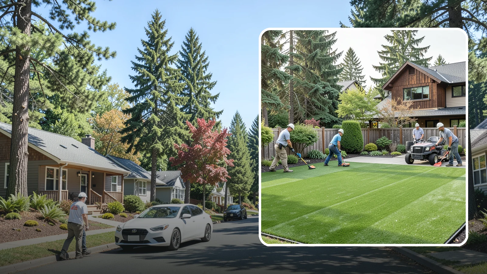 Artificial Turf Installation in Orting, Pierce County, WA - Premium artificial turf that gives you a lush, green lawn year-round with no mowing, watering, or mud.