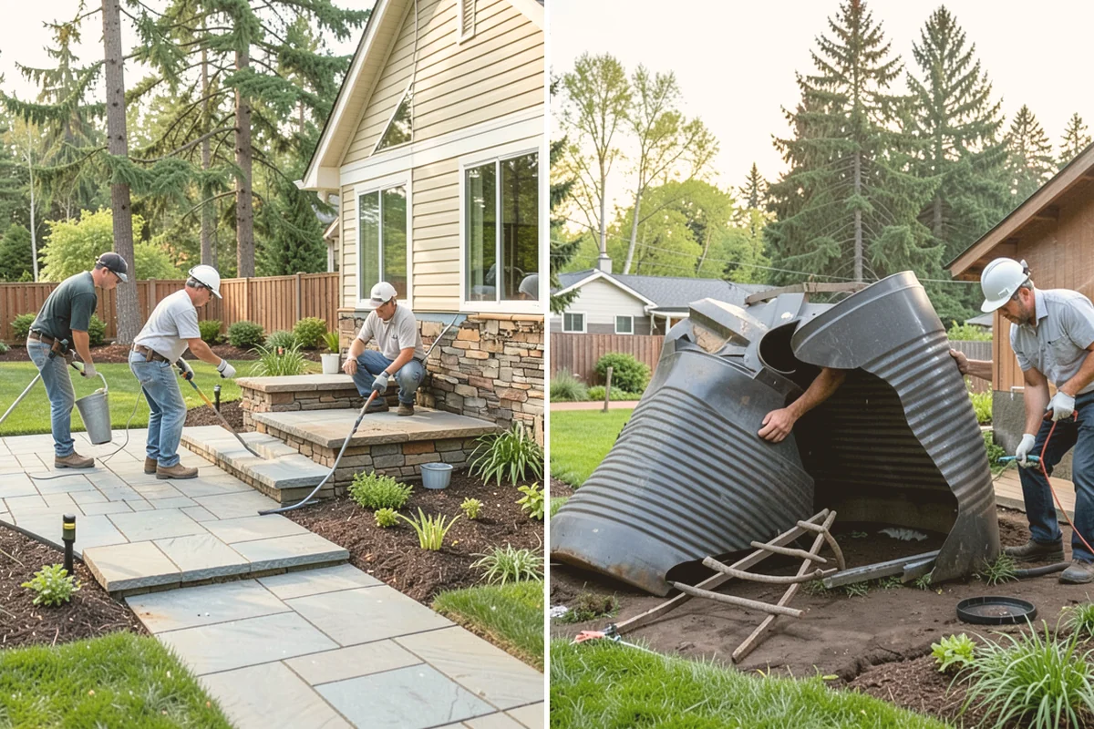 Artificial Turf Installation in Orting, Pierce County, WA - Remove the existing lawn and excavate