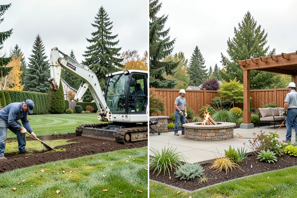 Artificial Turf Installation in Sedro-Woolley, Skagit County, WA - Remove the existing lawn and excavate