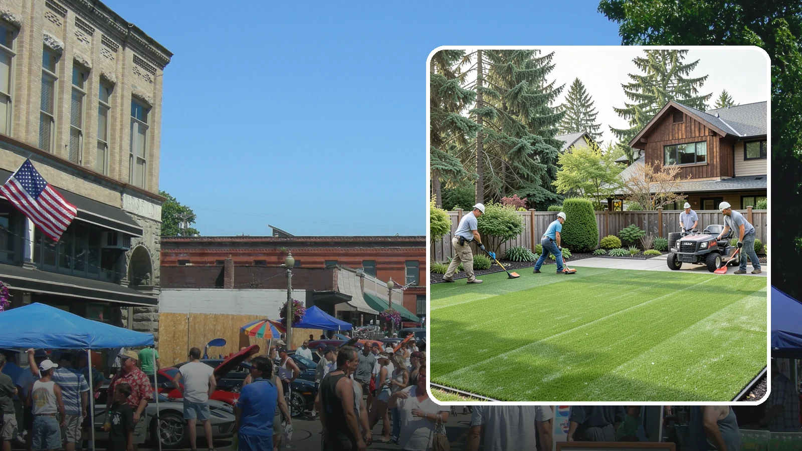 Artificial Turf Installation in Snohomish, Snohomish County, WA - Premium artificial turf that gives you a lush, green lawn year-round with no mowing, watering, or mud.