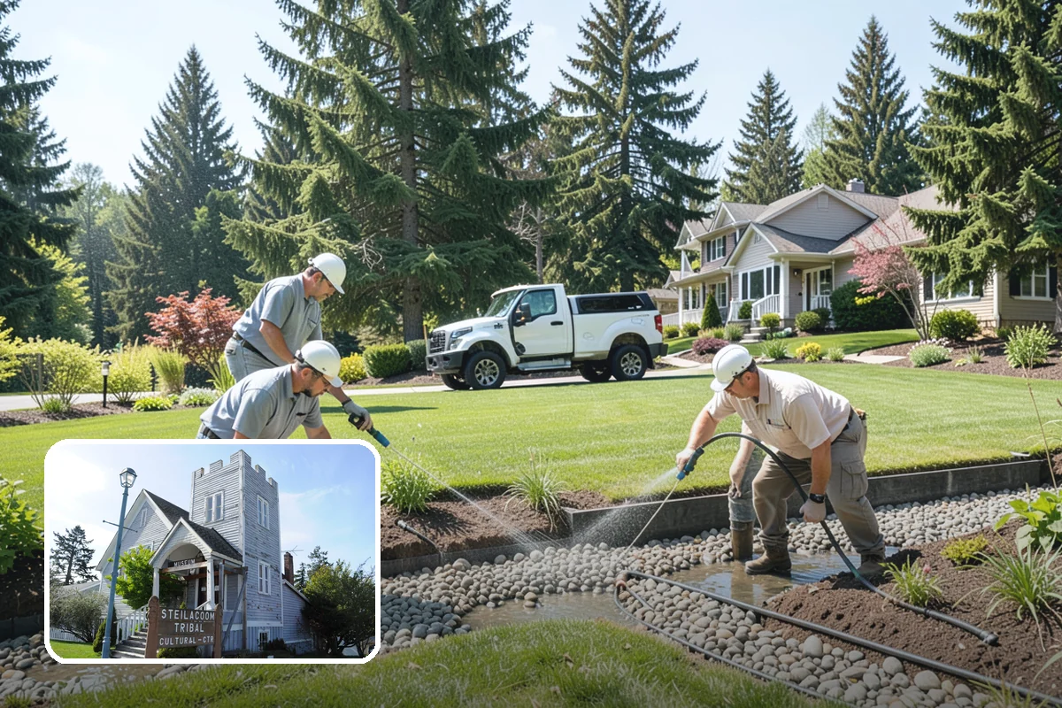 Artificial Turf Installation in Steilacoom, Pierce County, WA - Green year-round with zero mowing