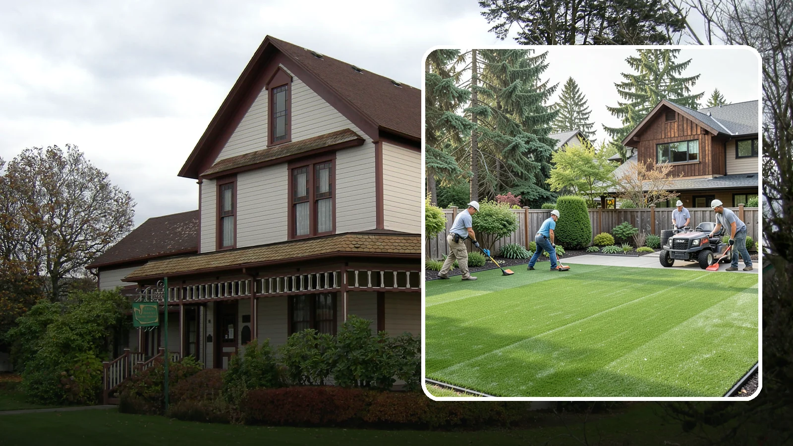Artificial Turf Installation in Sumner, Pierce County, WA - Premium artificial turf that gives you a lush, green lawn year-round with no mowing, watering, or mud.