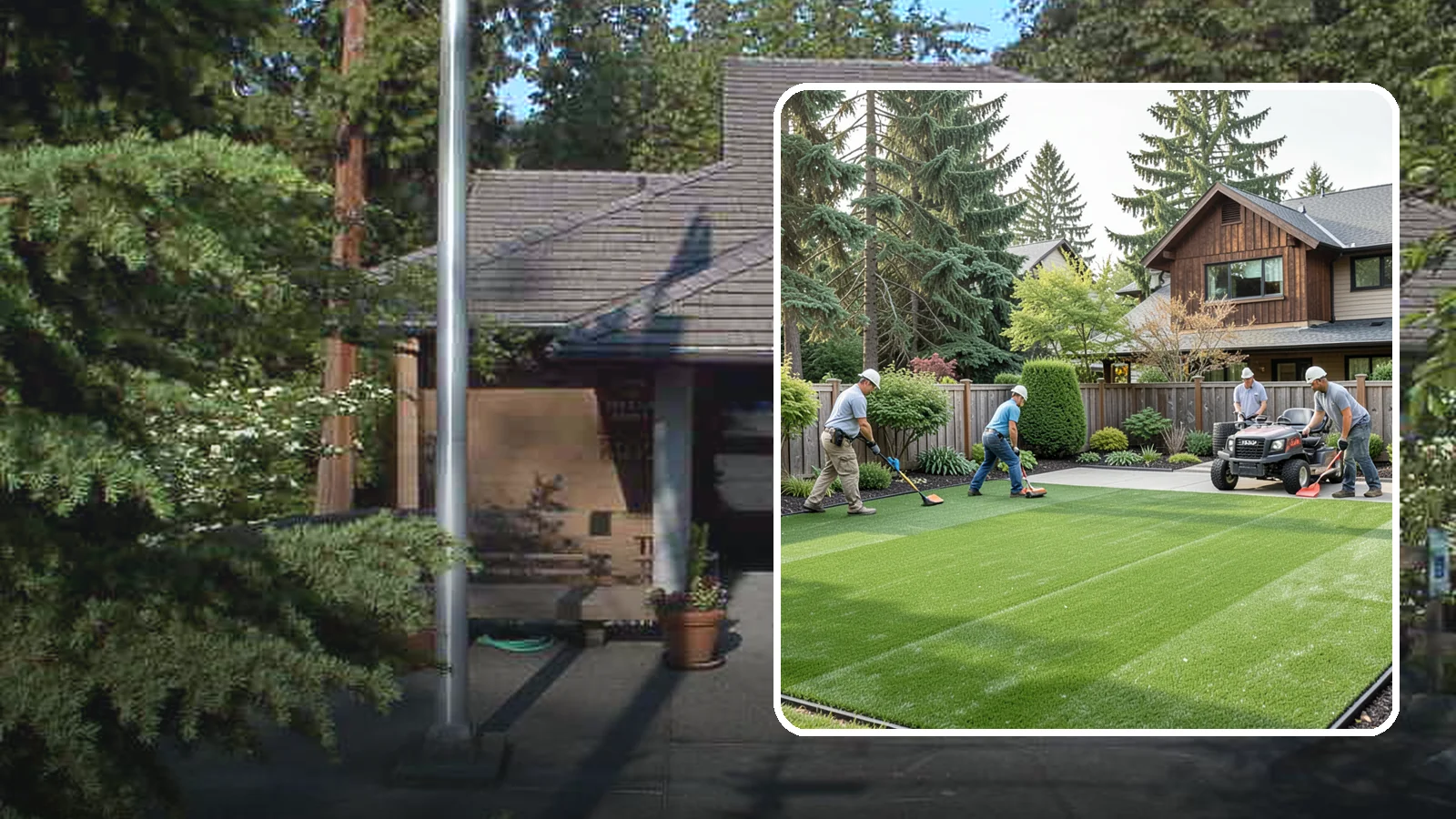Artificial Turf Installation in Yarrow Point, King County, WA - Premium artificial turf that gives you a lush, green lawn year-round with no mowing, watering, or mud.