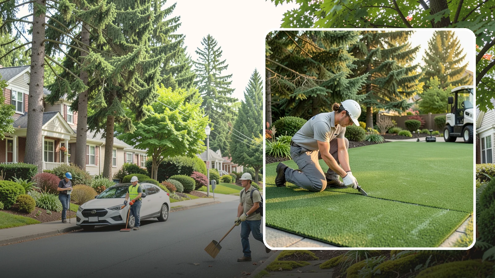 Artificial Turf Repair in Beaux Arts Village, King County, WA - Repair of seams, tears, worn areas, and drainage issues to restore your artificial turf to like-new.