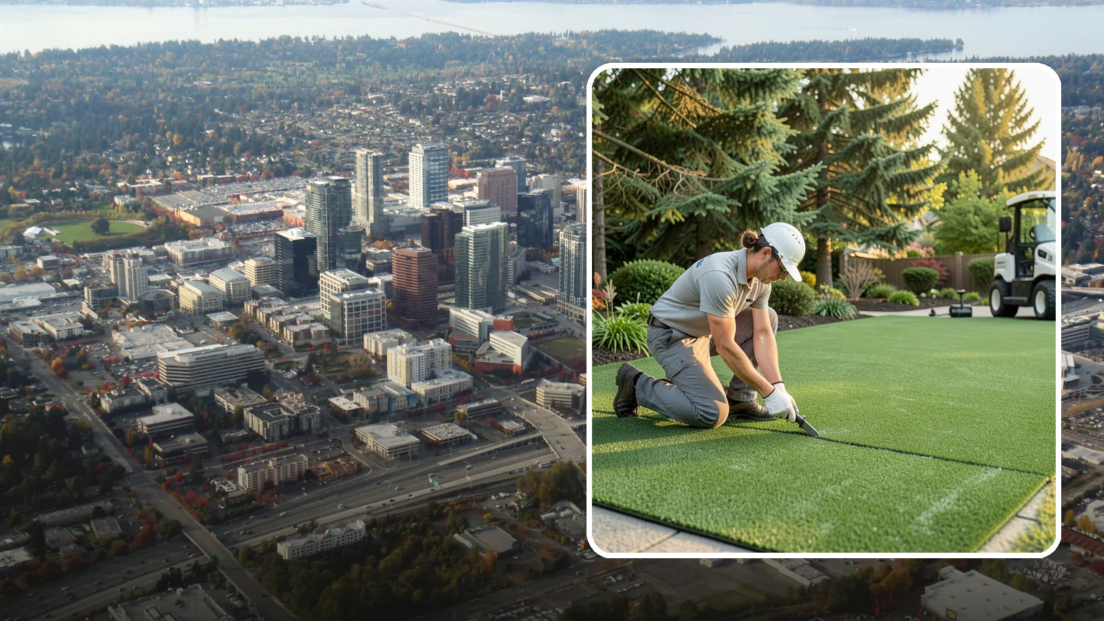 Artificial Turf Repair in Bellevue, King County, WA - Repair of seams, tears, worn areas, and drainage issues to restore your artificial turf to like-new.