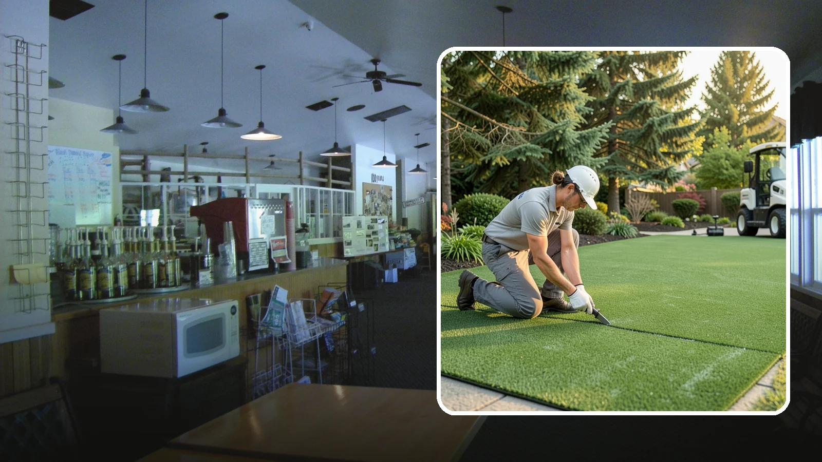 Artificial Turf Repair in Black Diamond, King County, WA - Repair of seams, tears, worn areas, and drainage issues to restore your artificial turf to like-new.