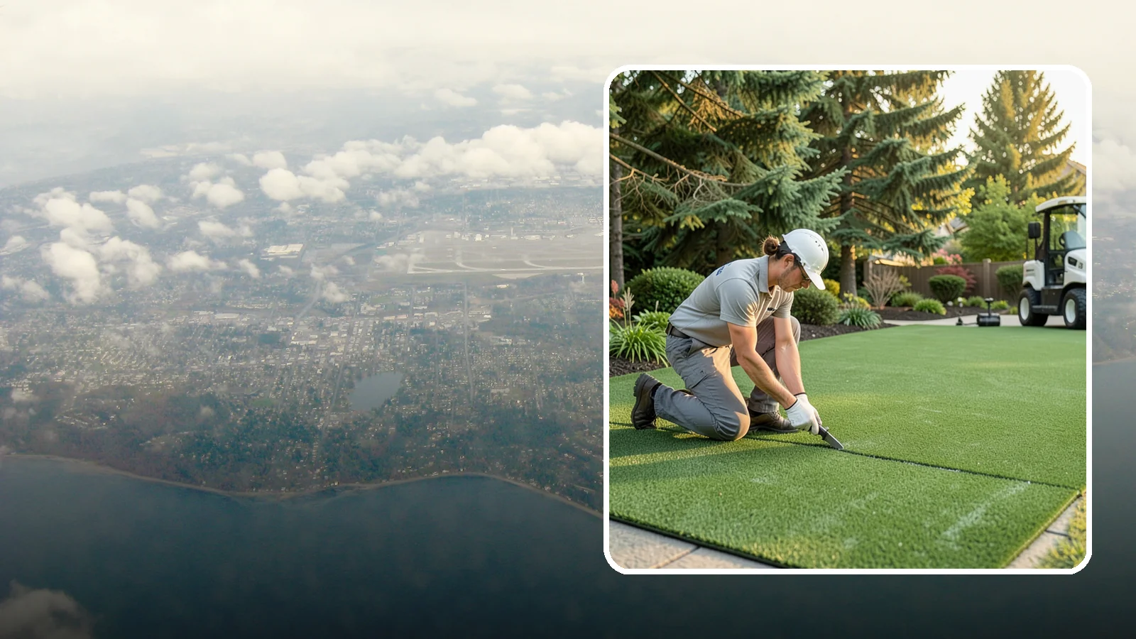 Artificial Turf Repair in Burien, King County, WA - Repair of seams, tears, worn areas, and drainage issues to restore your artificial turf to like-new.