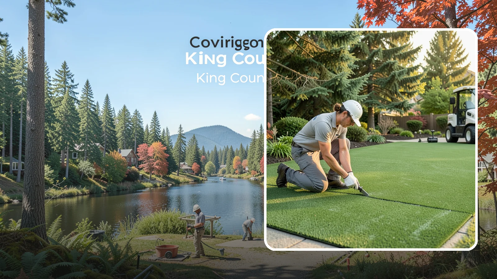 Artificial Turf Repair in Covington, King County, WA - Repair of seams, tears, worn areas, and drainage issues to restore your artificial turf to like-new.