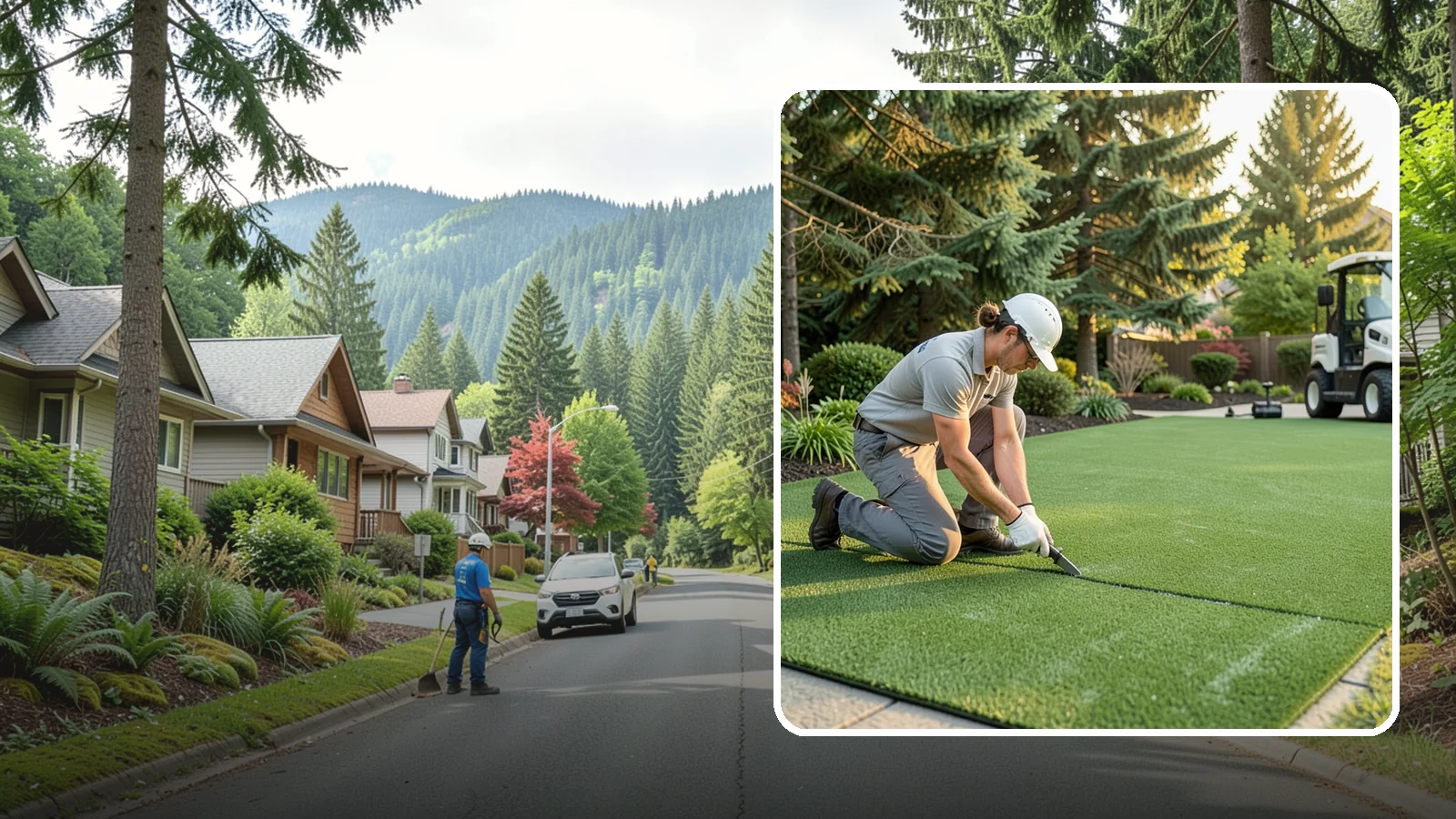 Artificial Turf Repair in Darrington, Snohomish County, WA - Repair of seams, tears, worn areas, and drainage issues to restore your artificial turf to like-new.
