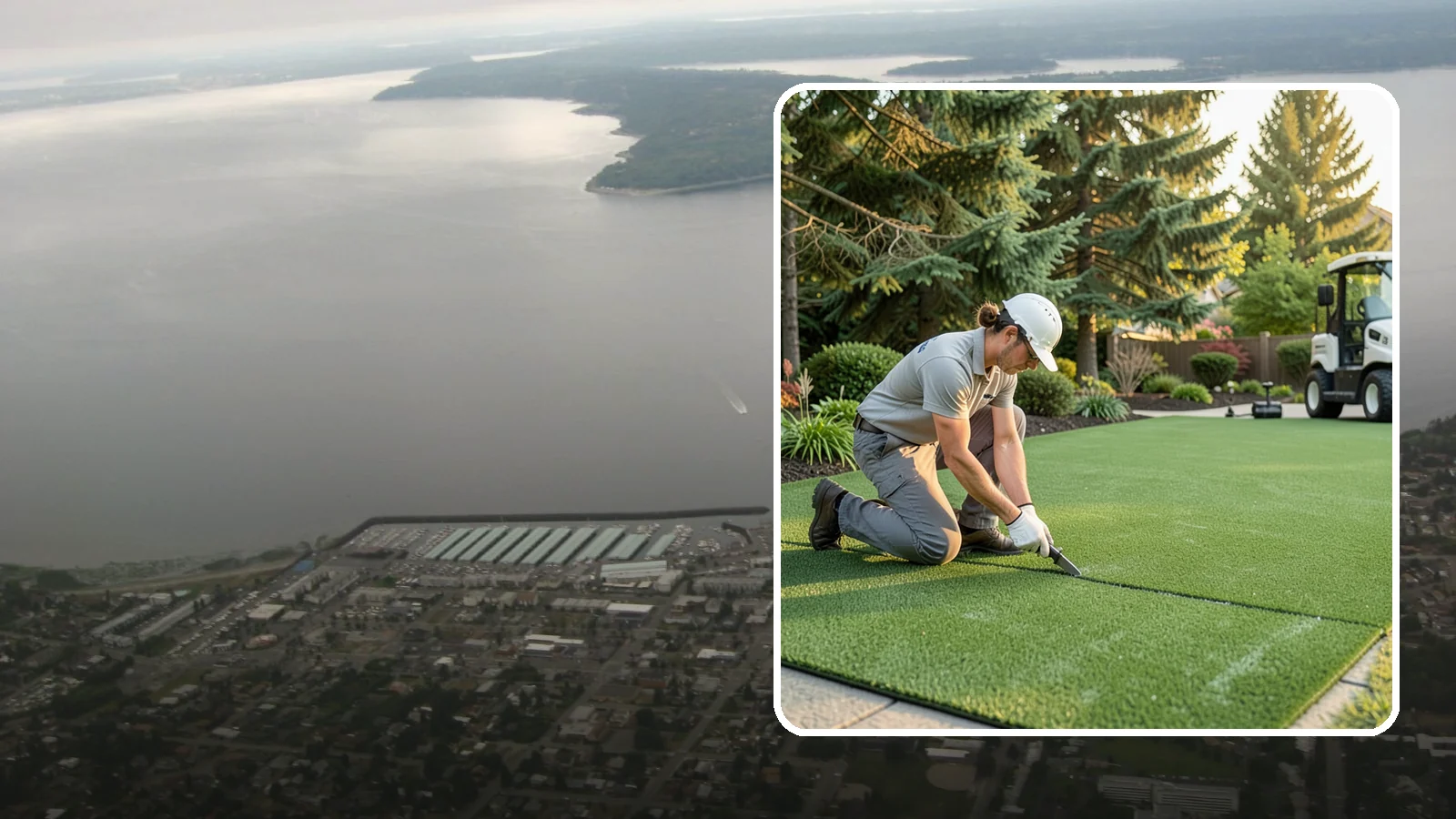 Artificial Turf Repair in Des Moines, King County, WA - Repair of seams, tears, worn areas, and drainage issues to restore your artificial turf to like-new.