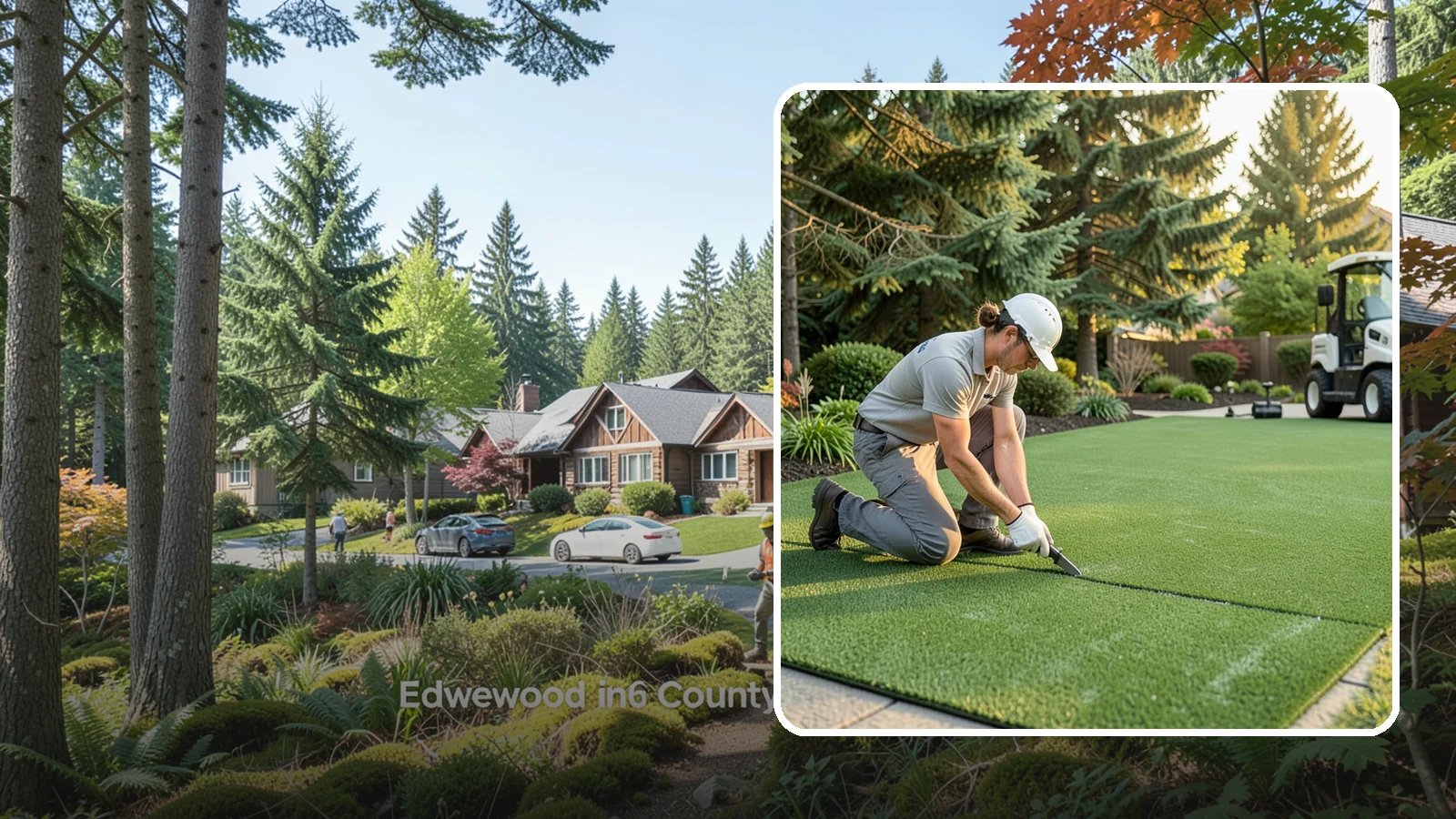 Artificial Turf Repair in Edgewood, Pierce County, WA - Repair of seams, tears, worn areas, and drainage issues to restore your artificial turf to like-new.