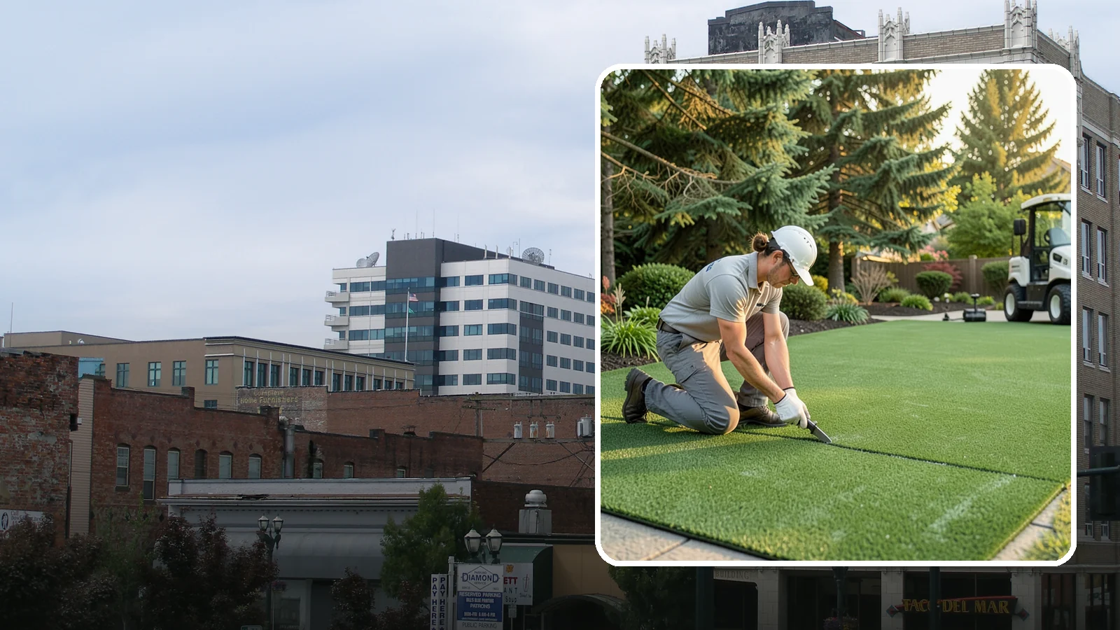 Artificial Turf Repair in Everett, Snohomish County, WA - Repair of seams, tears, worn areas, and drainage issues to restore your artificial turf to like-new.