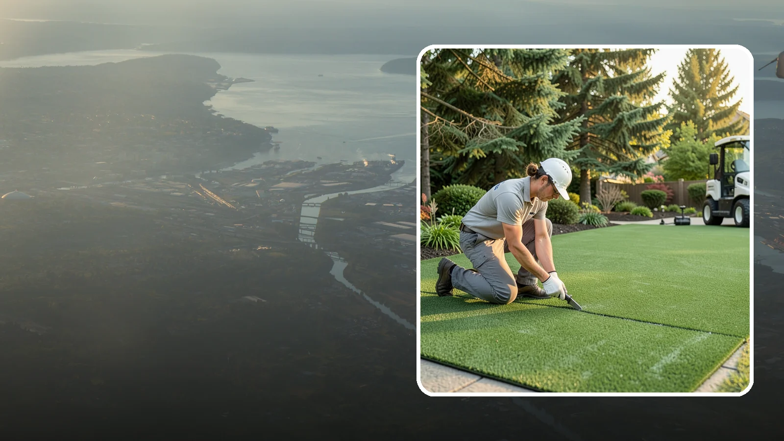 Artificial Turf Repair in Fife, Pierce County, WA - Repair of seams, tears, worn areas, and drainage issues to restore your artificial turf to like-new.