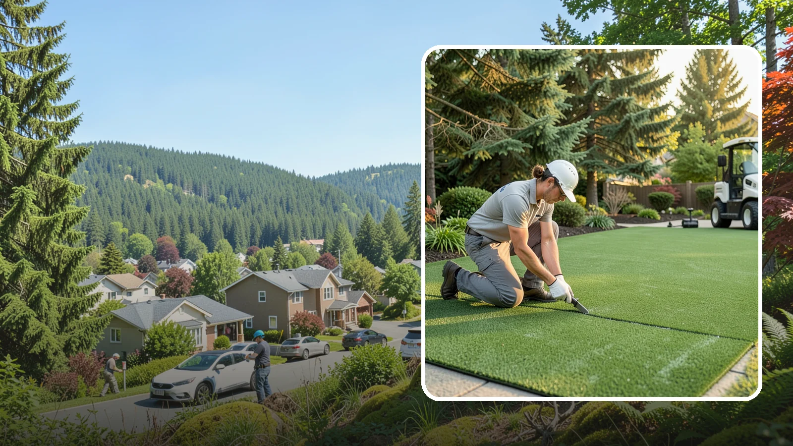 Artificial Turf Repair in Index, Snohomish County, WA - Repair of seams, tears, worn areas, and drainage issues to restore your artificial turf to like-new.