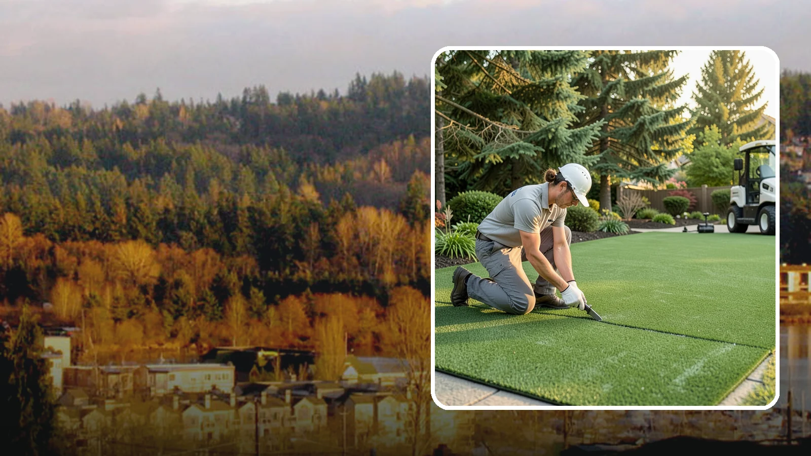 Artificial Turf Repair in Kenmore, King County, WA - Repair of seams, tears, worn areas, and drainage issues to restore your artificial turf to like-new.