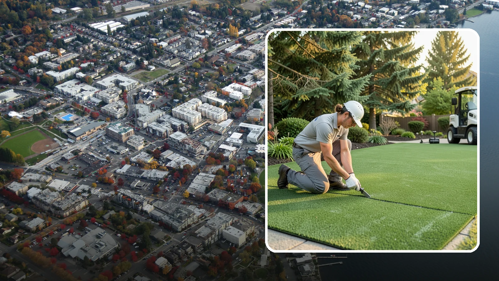 Artificial Turf Repair in Kirkland, King County, WA - Repair of seams, tears, worn areas, and drainage issues to restore your artificial turf to like-new.