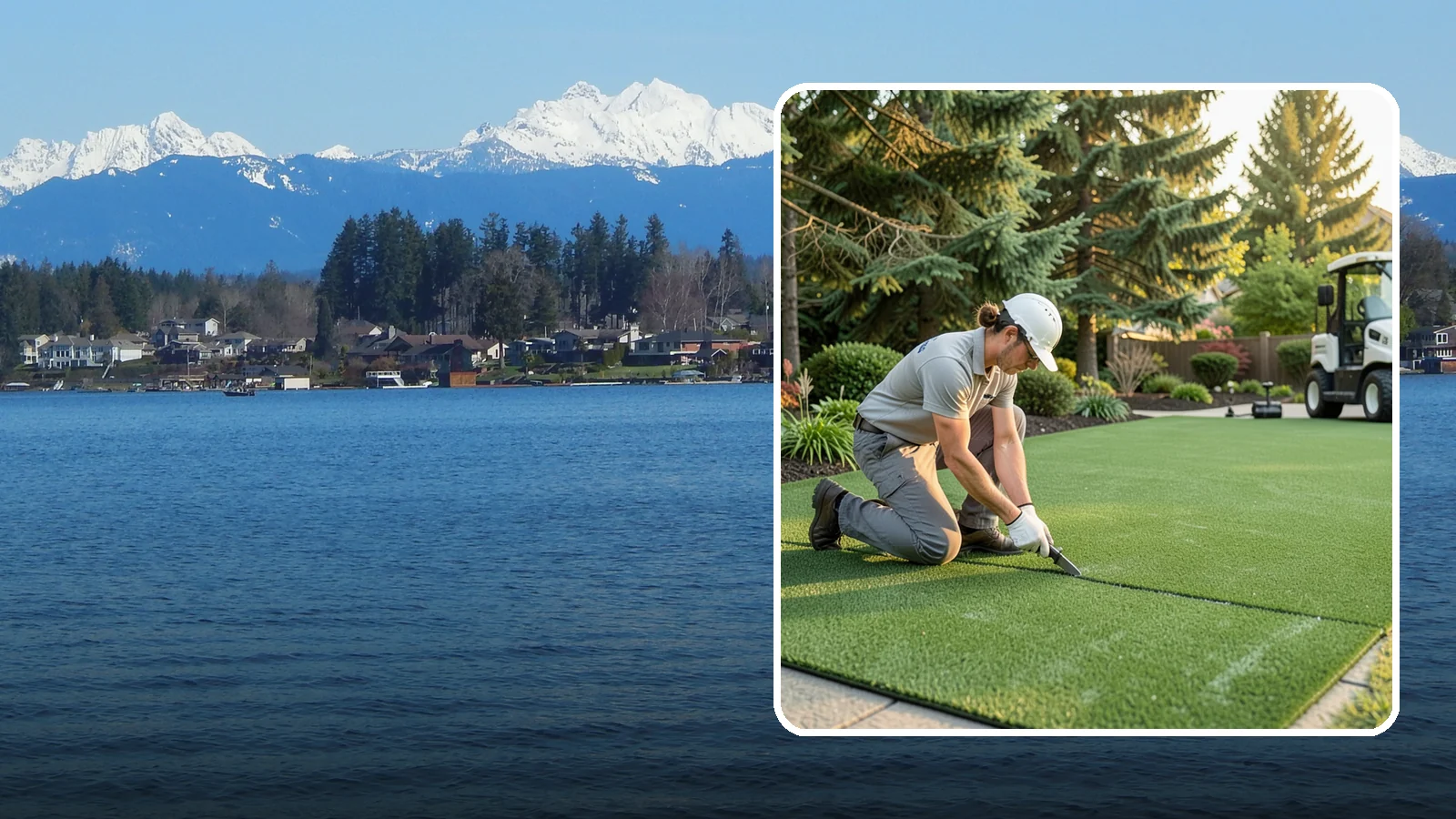 Artificial Turf Repair in Lake Stevens, Snohomish County, WA - Repair of seams, tears, worn areas, and drainage issues to restore your artificial turf to like-new.