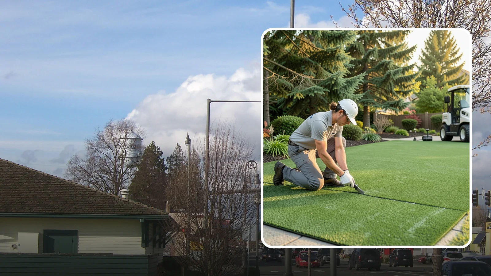 Artificial Turf Repair in Marysville, Snohomish County, WA - Repair of seams, tears, worn areas, and drainage issues to restore your artificial turf to like-new.