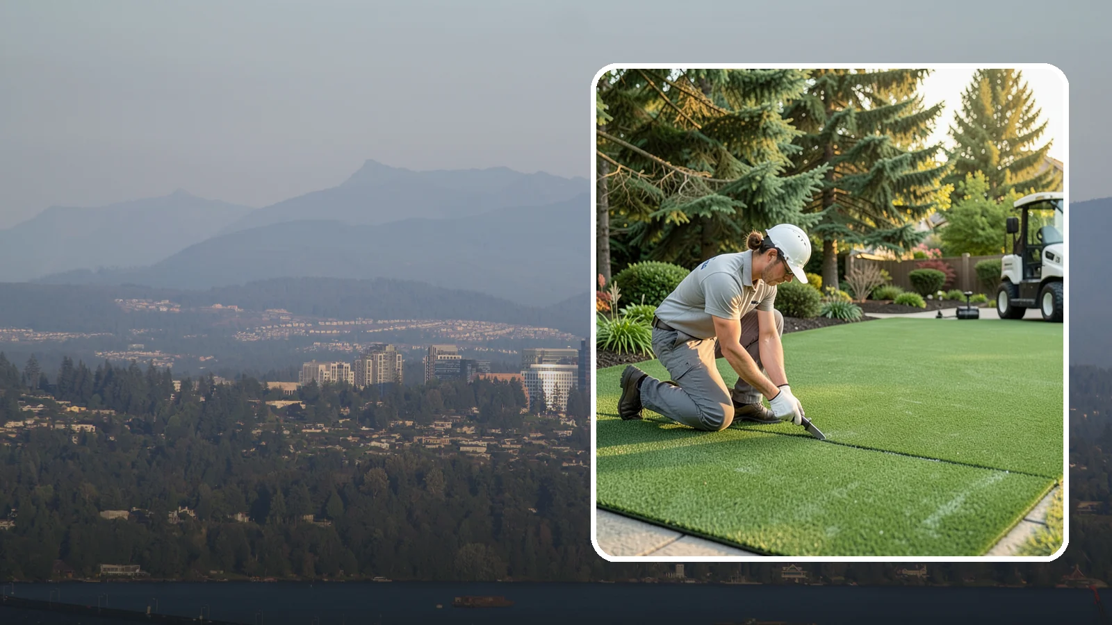 Artificial Turf Repair in Medina, King County, WA - Repair of seams, tears, worn areas, and drainage issues to restore your artificial turf to like-new.