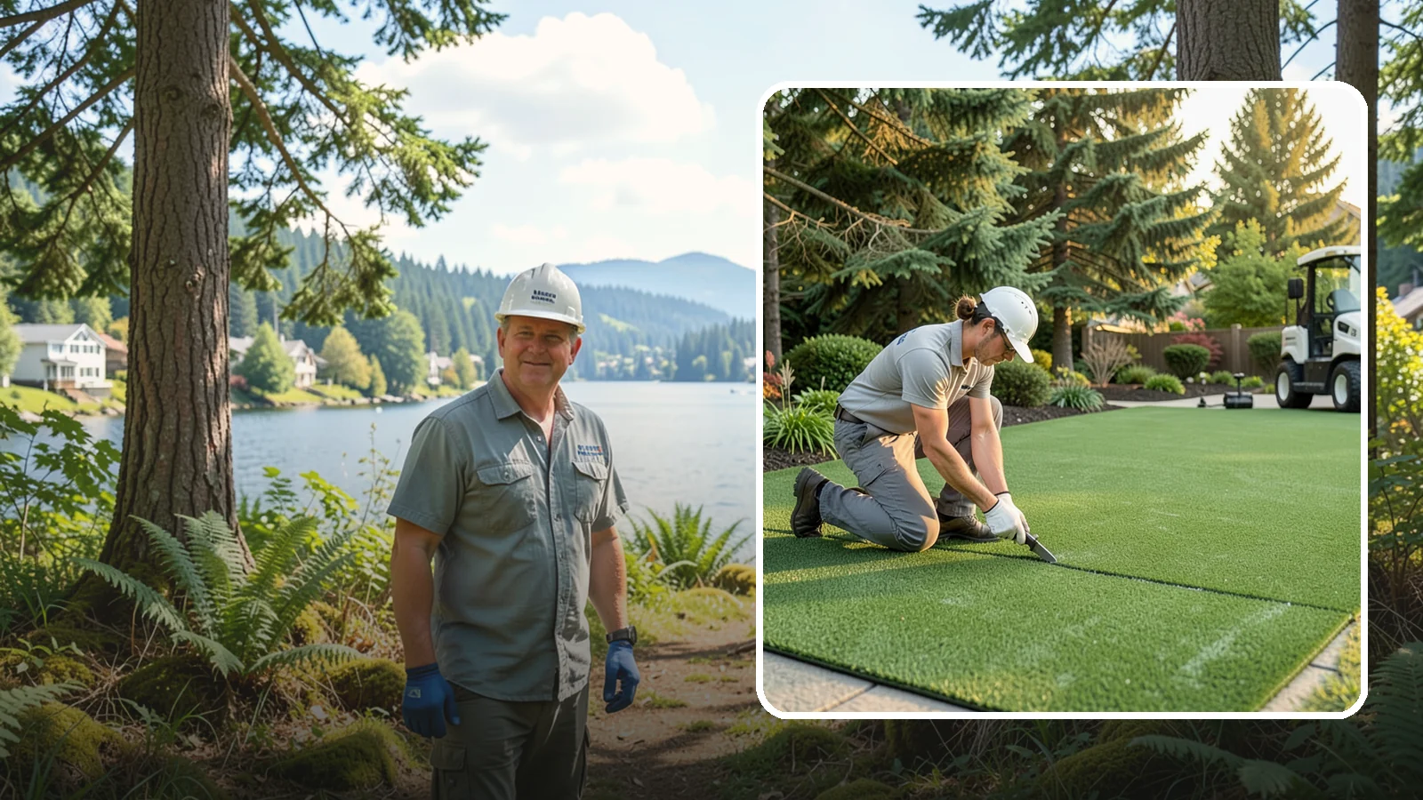 Artificial Turf Repair in Milton, King County, WA - Repair of seams, tears, worn areas, and drainage issues to restore your artificial turf to like-new.