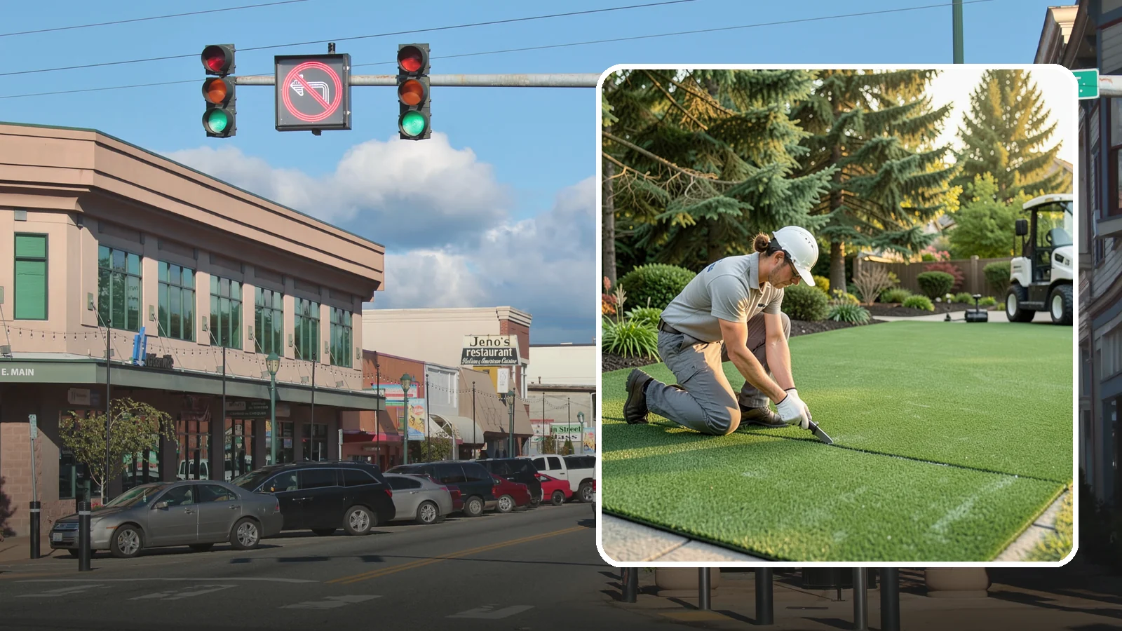 Artificial Turf Repair in Monroe, Snohomish County, WA - Repair of seams, tears, worn areas, and drainage issues to restore your artificial turf to like-new.