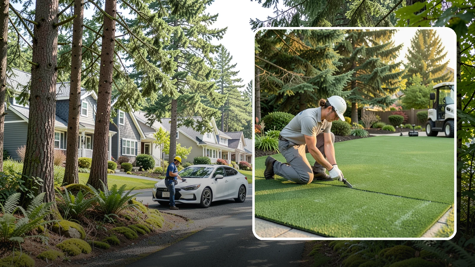 Artificial Turf Repair in Normandy Park, King County, WA - Repair of seams, tears, worn areas, and drainage issues to restore your artificial turf to like-new.