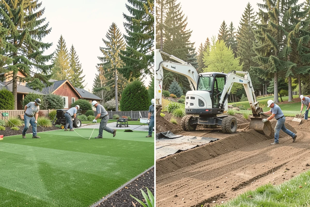Artificial Turf Repair in Orting, Pierce County, WA - Inspect the damage and cause