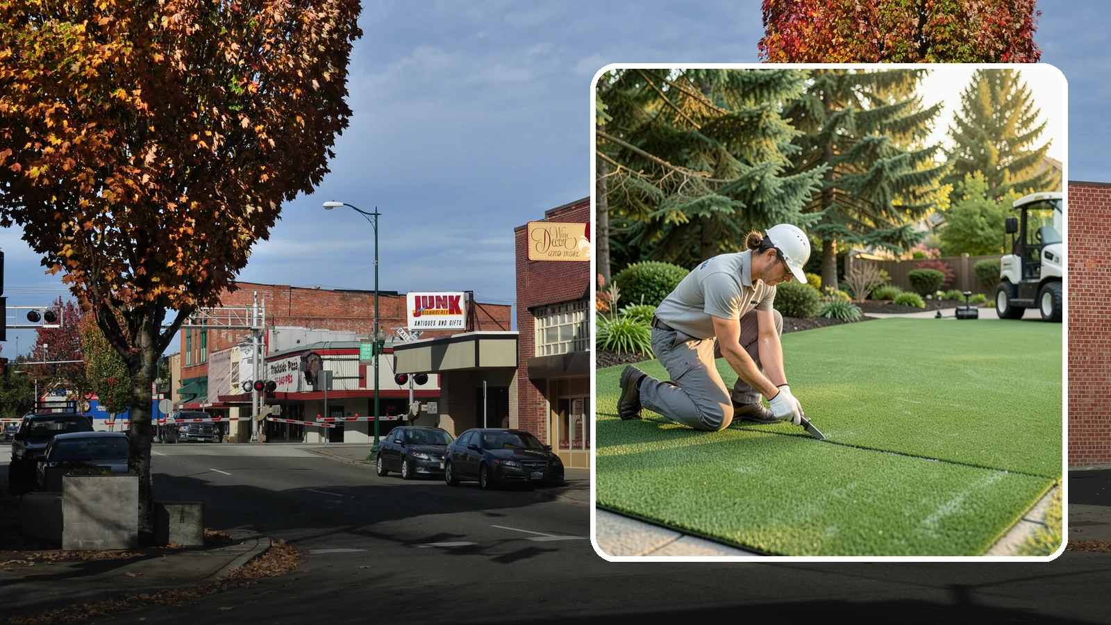 Artificial Turf Repair in Puyallup, Pierce County, WA - Repair of seams, tears, worn areas, and drainage issues to restore your artificial turf to like-new.