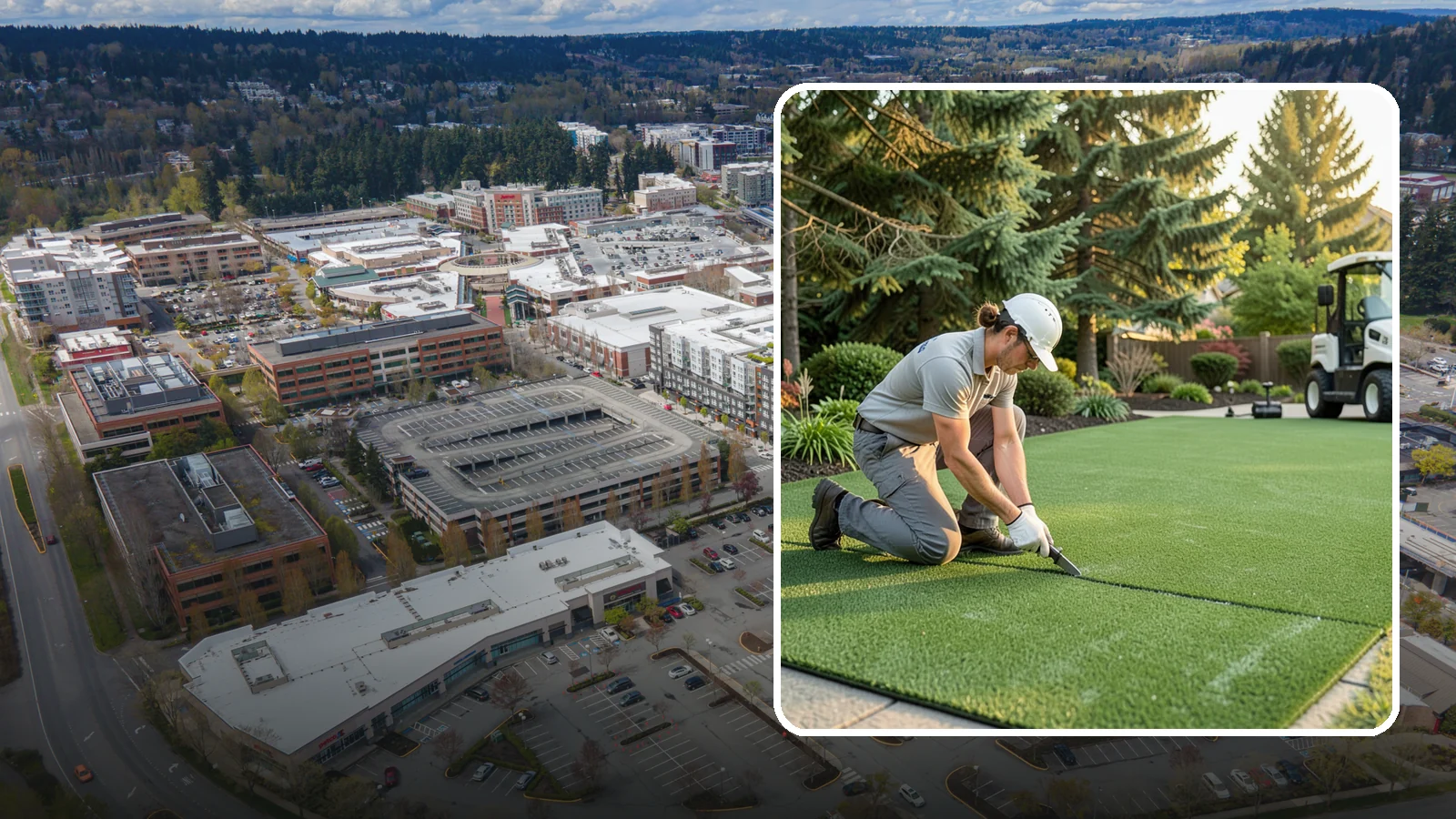 Artificial Turf Repair in Redmond, King County, WA - Repair of seams, tears, worn areas, and drainage issues to restore your artificial turf to like-new.