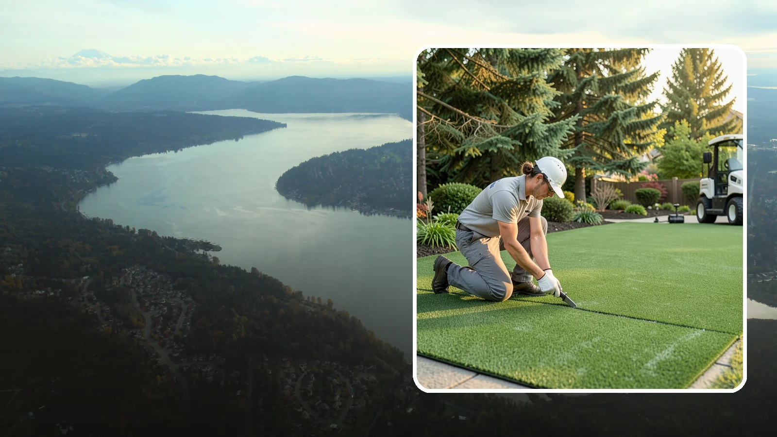 Artificial Turf Repair in Sammamish, King County, WA - Repair of seams, tears, worn areas, and drainage issues to restore your artificial turf to like-new.
