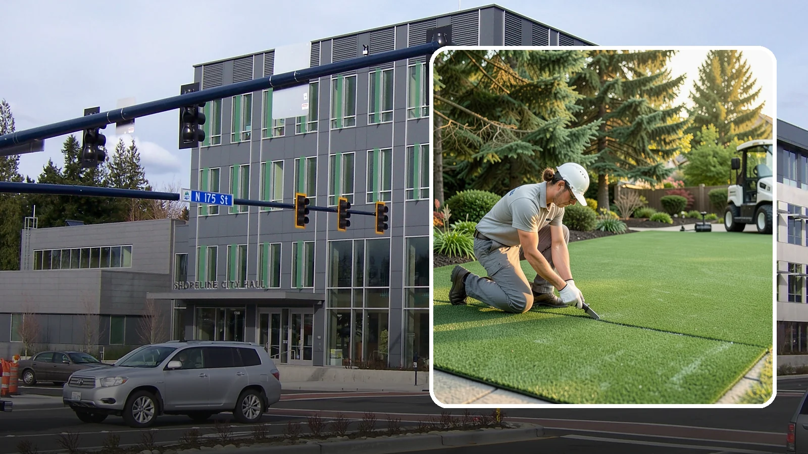 Artificial Turf Repair in Shoreline, King County, WA - Repair of seams, tears, worn areas, and drainage issues to restore your artificial turf to like-new.