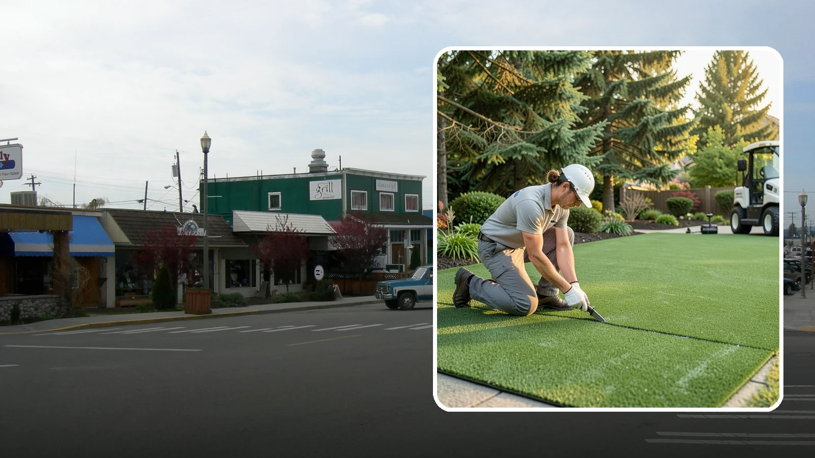 Artificial Turf Repair in Stanwood, Snohomish County, WA - Repair of seams, tears, worn areas, and drainage issues to restore your artificial turf to like-new.