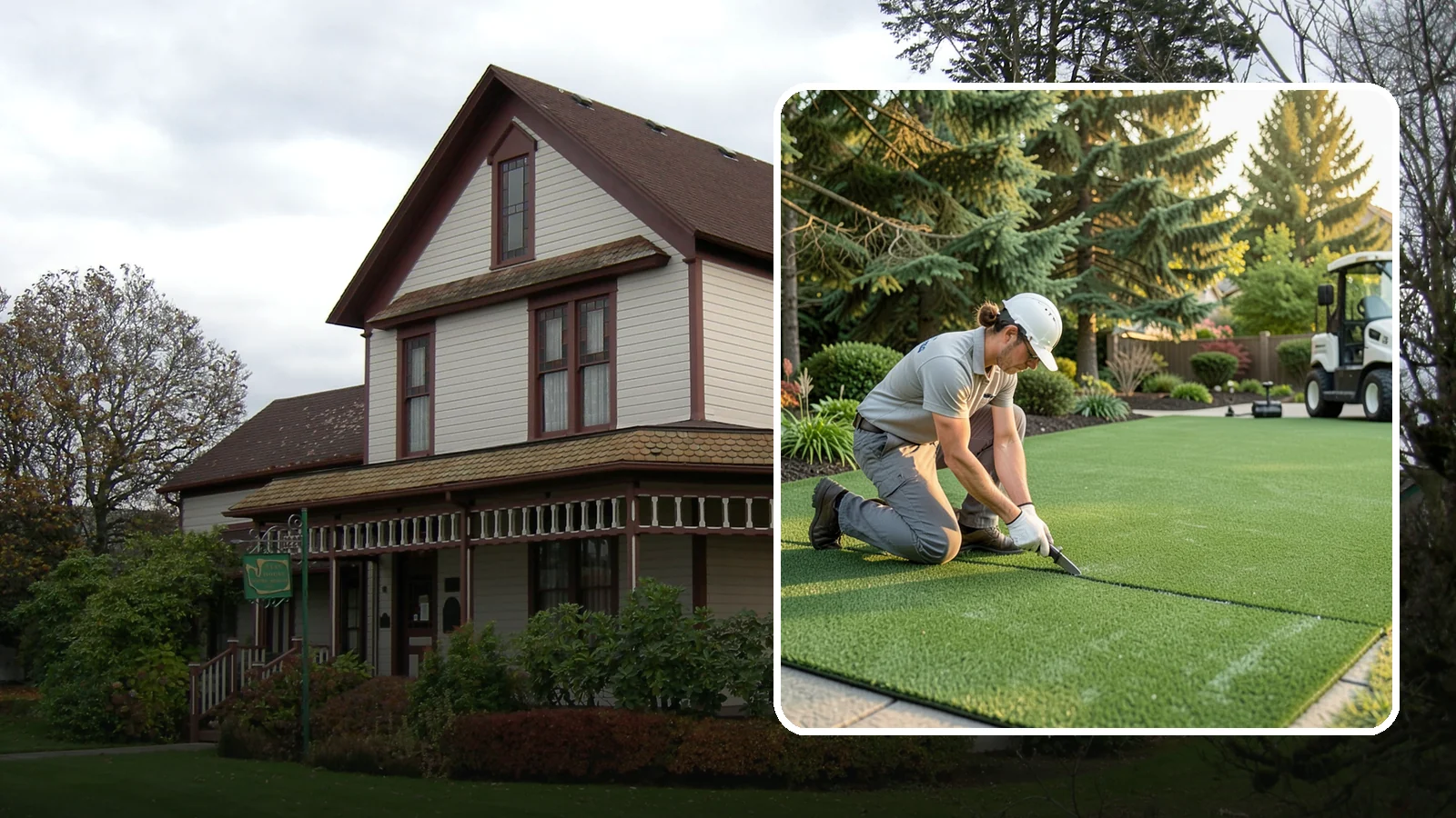 Artificial Turf Repair in Sumner, Pierce County, WA - Repair of seams, tears, worn areas, and drainage issues to restore your artificial turf to like-new.