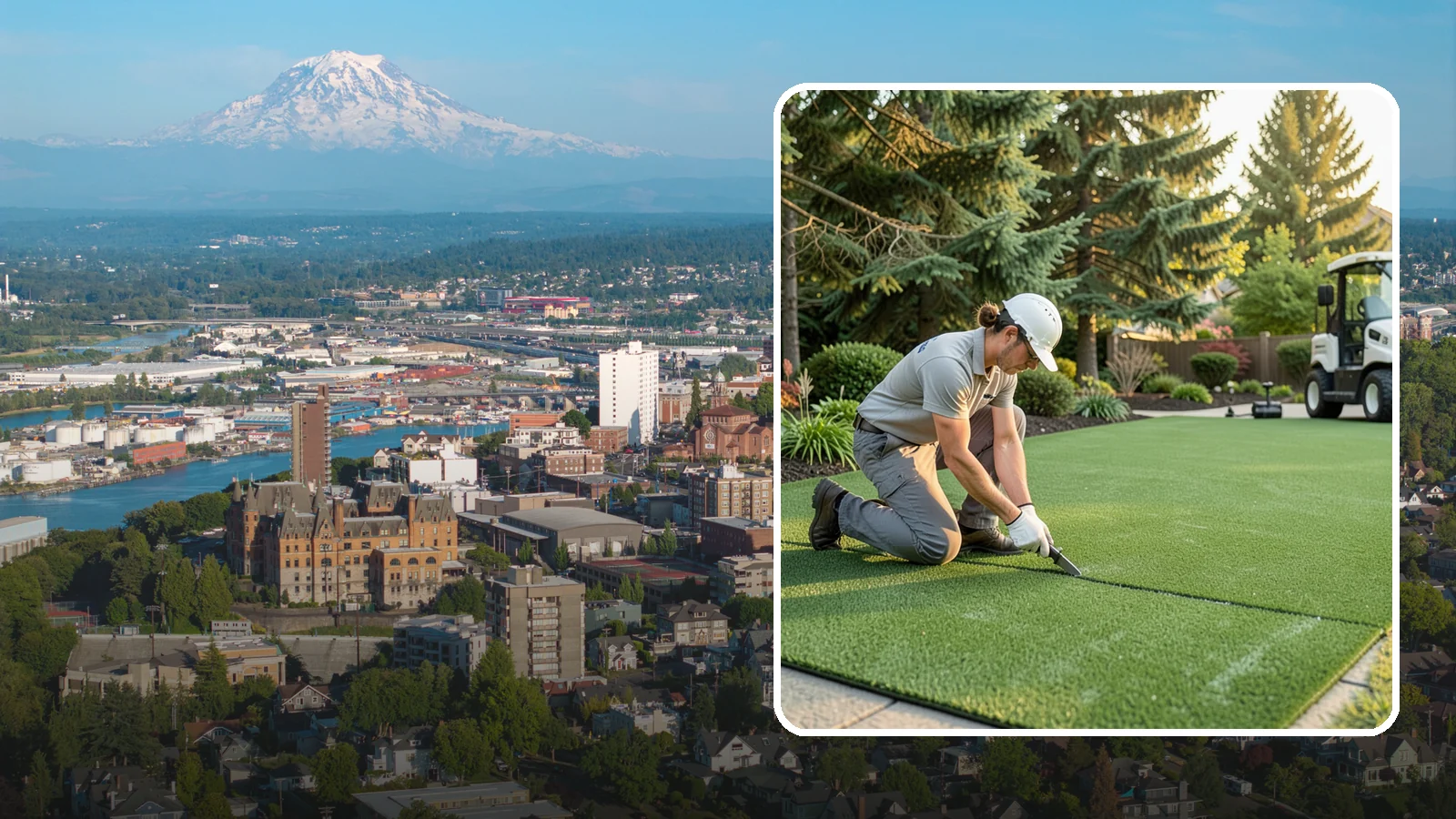 Artificial Turf Repair in Tacoma, Pierce County, WA - Repair of seams, tears, worn areas, and drainage issues to restore your artificial turf to like-new.