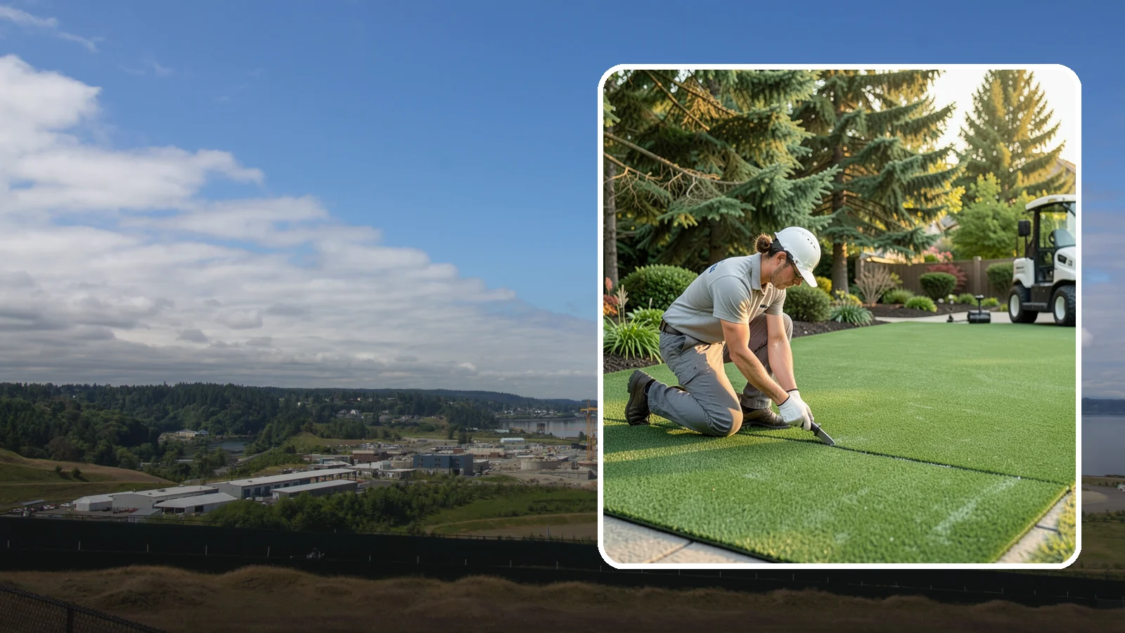 Artificial Turf Repair in University Place, Pierce County, WA - Repair of seams, tears, worn areas, and drainage issues to restore your artificial turf to like-new.