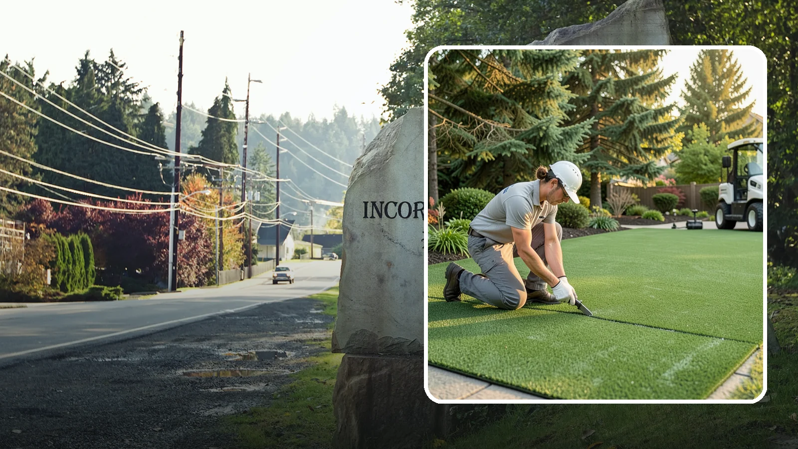 Artificial Turf Repair in Wilkeson, Pierce County, WA - Repair of seams, tears, worn areas, and drainage issues to restore your artificial turf to like-new.