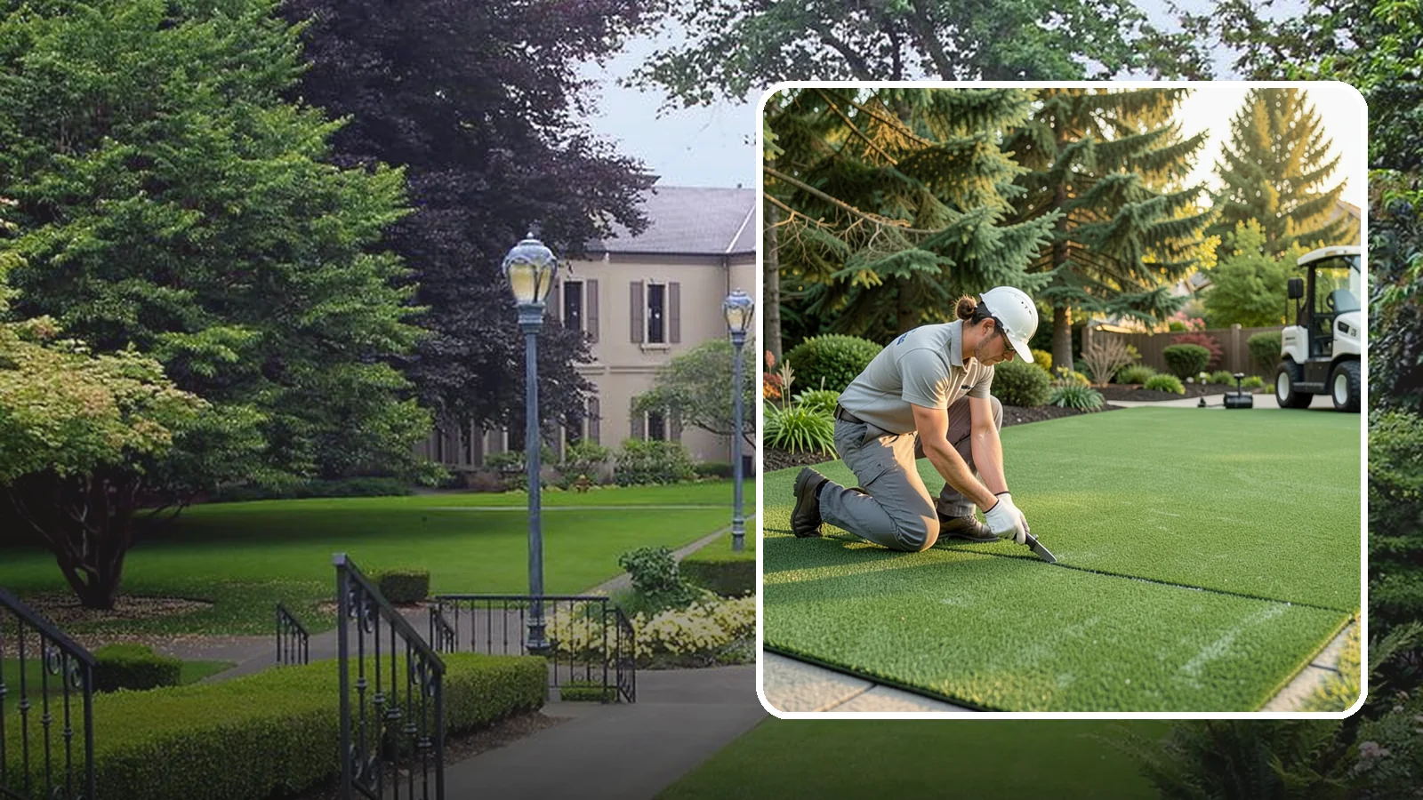 Artificial Turf Repair in Woodinville, King County, WA - Repair of seams, tears, worn areas, and drainage issues to restore your artificial turf to like-new.