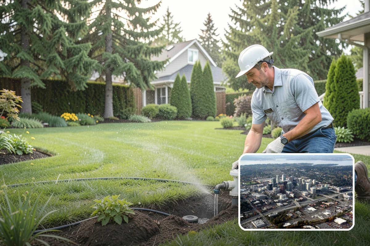 Artificial Turf Replacement in Bellevue, King County, WA - Restored drainage tuned for heavy regional rainfall