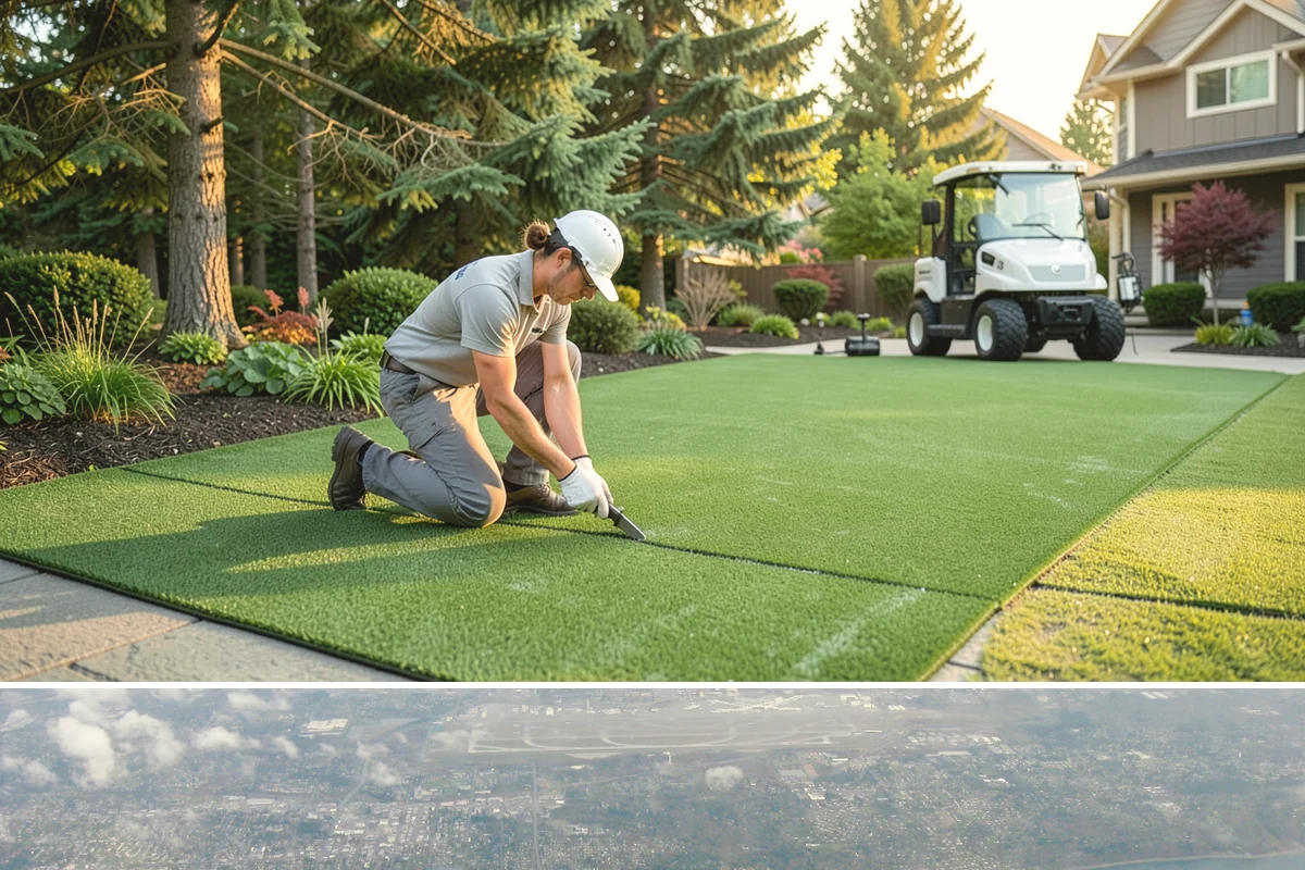 Artificial Turf Replacement in Burien, King County, WA - Turf replacement can be done any month here, but drier summer and early-fall windows make base work and seaming far easier on our...