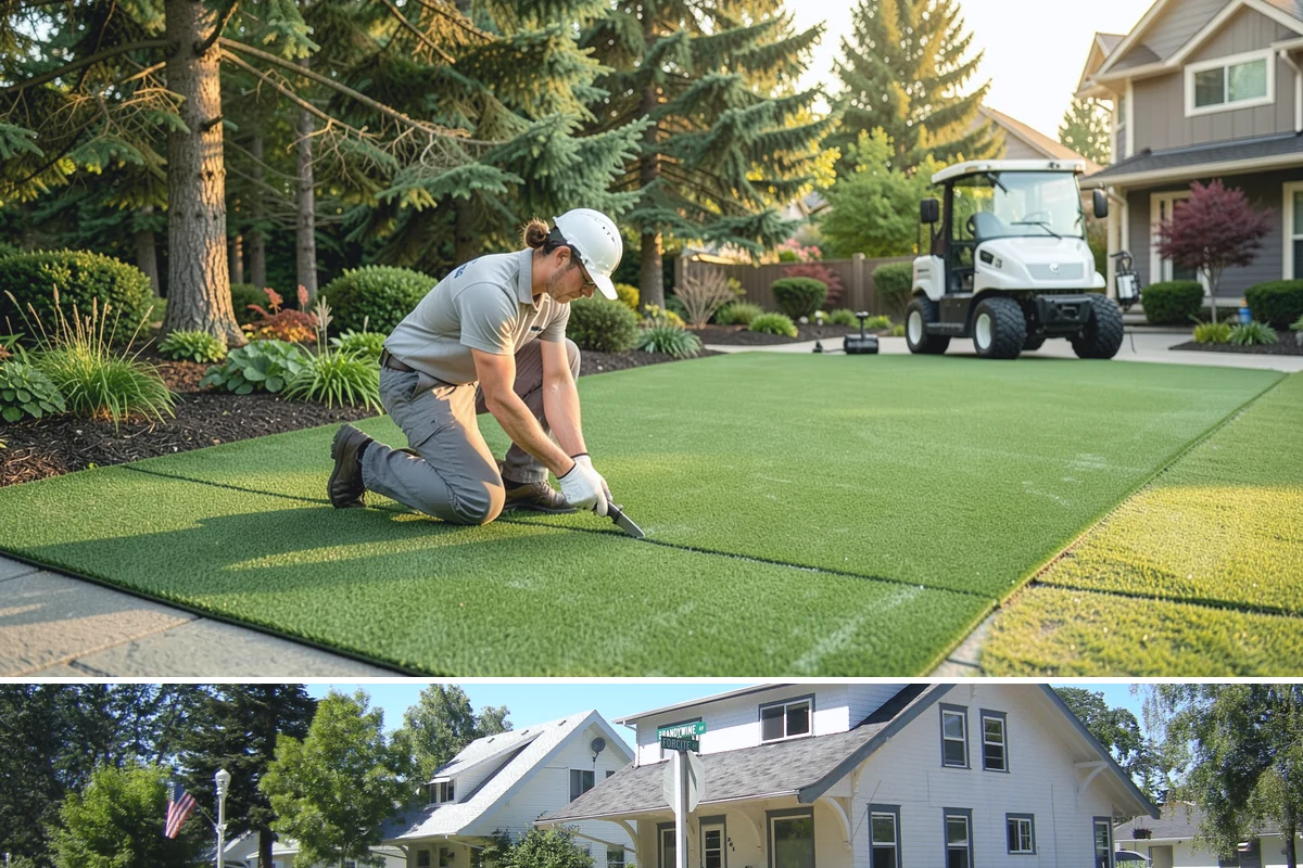 Artificial Turf Replacement in DuPont, Pierce County, WA - Turf replacement can be done any month here, but drier summer and early-fall windows make base work and seaming far easier on our...