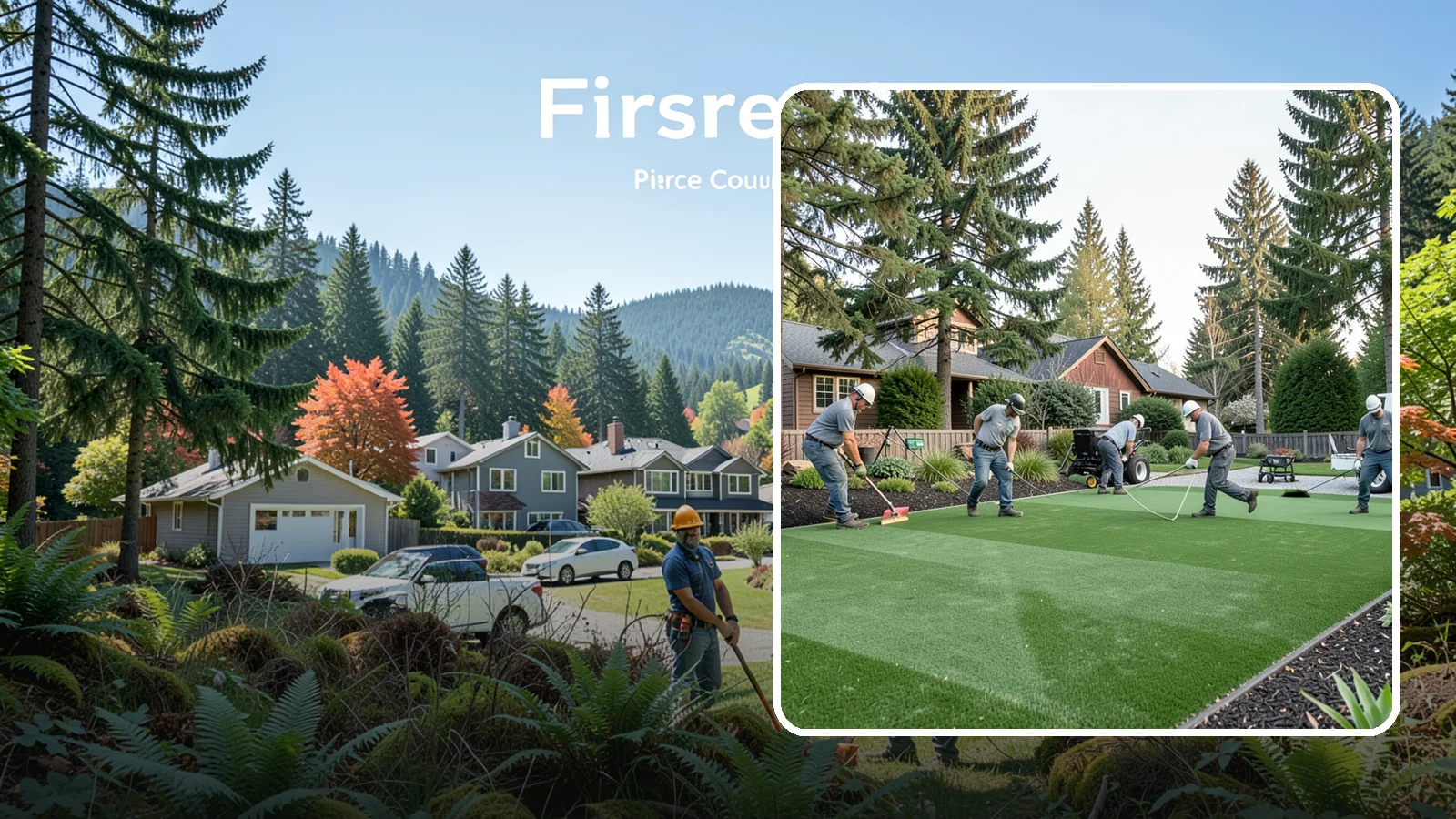 Artificial Turf Replacement in Fircrest, Pierce County, WA - We remove aging or damaged synthetic turf and install fresh, high-performance turf built for wet Northwest yards.