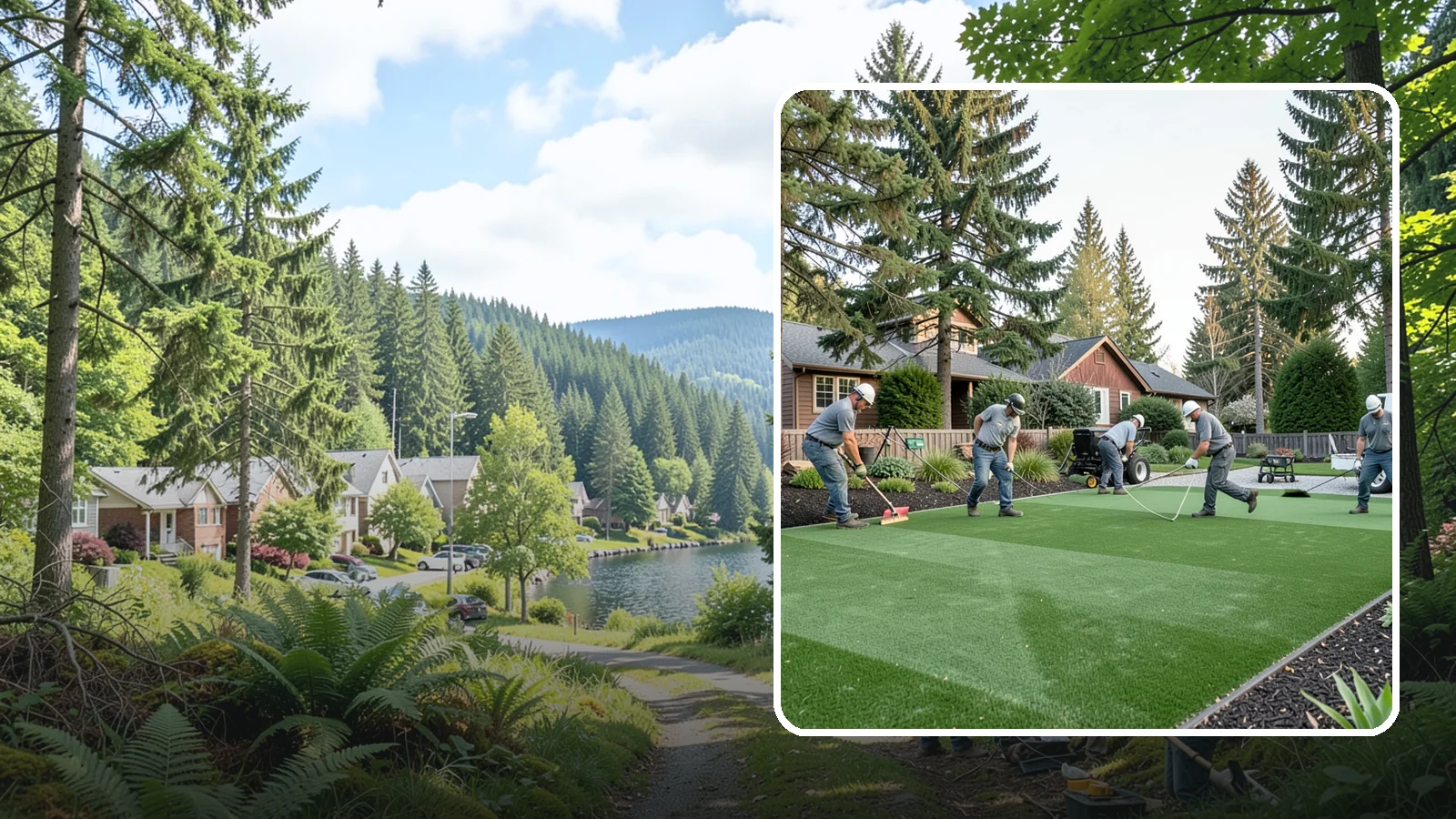 Artificial Turf Replacement in Lake Forest Park, King County, WA - We remove aging or damaged synthetic turf and install fresh, high-performance turf built for wet Northwest yards.