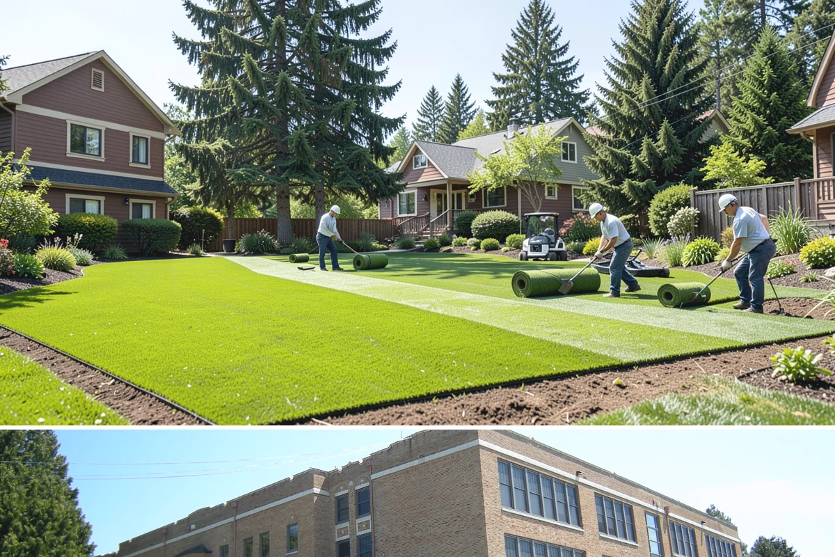 Artificial Turf Replacement in Maple Valley, King County, WA - Turf replacement can be done any month here, but drier summer and early-fall windows make base work and seaming far easier on our...