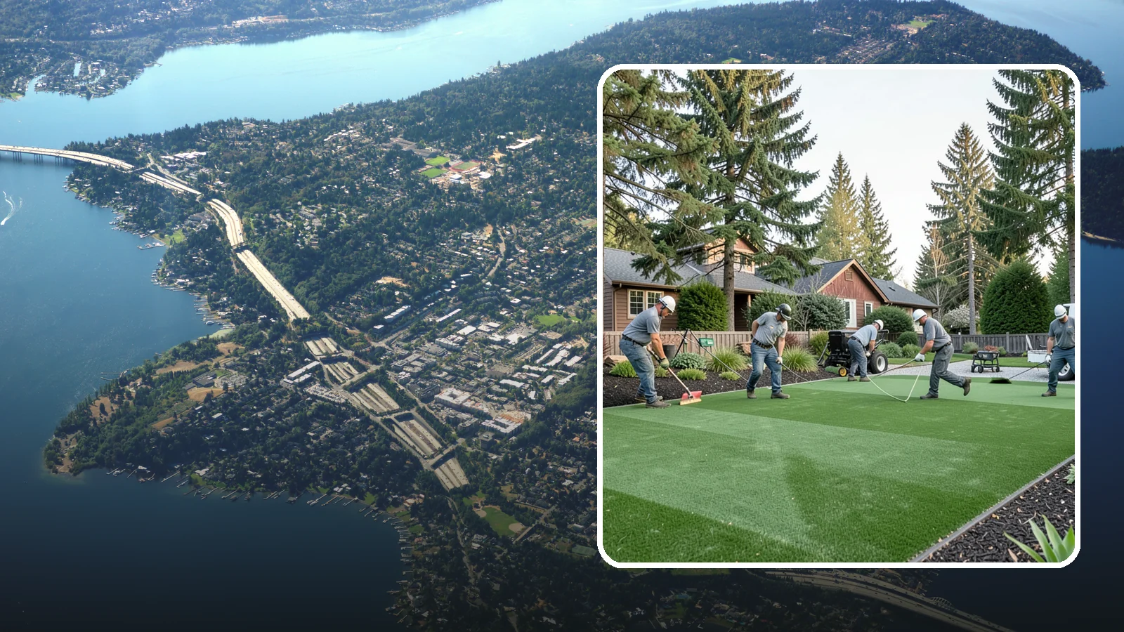 Artificial Turf Replacement in Mercer Island, King County, WA - We remove aging or damaged synthetic turf and install fresh, high-performance turf built for wet Northwest yards.