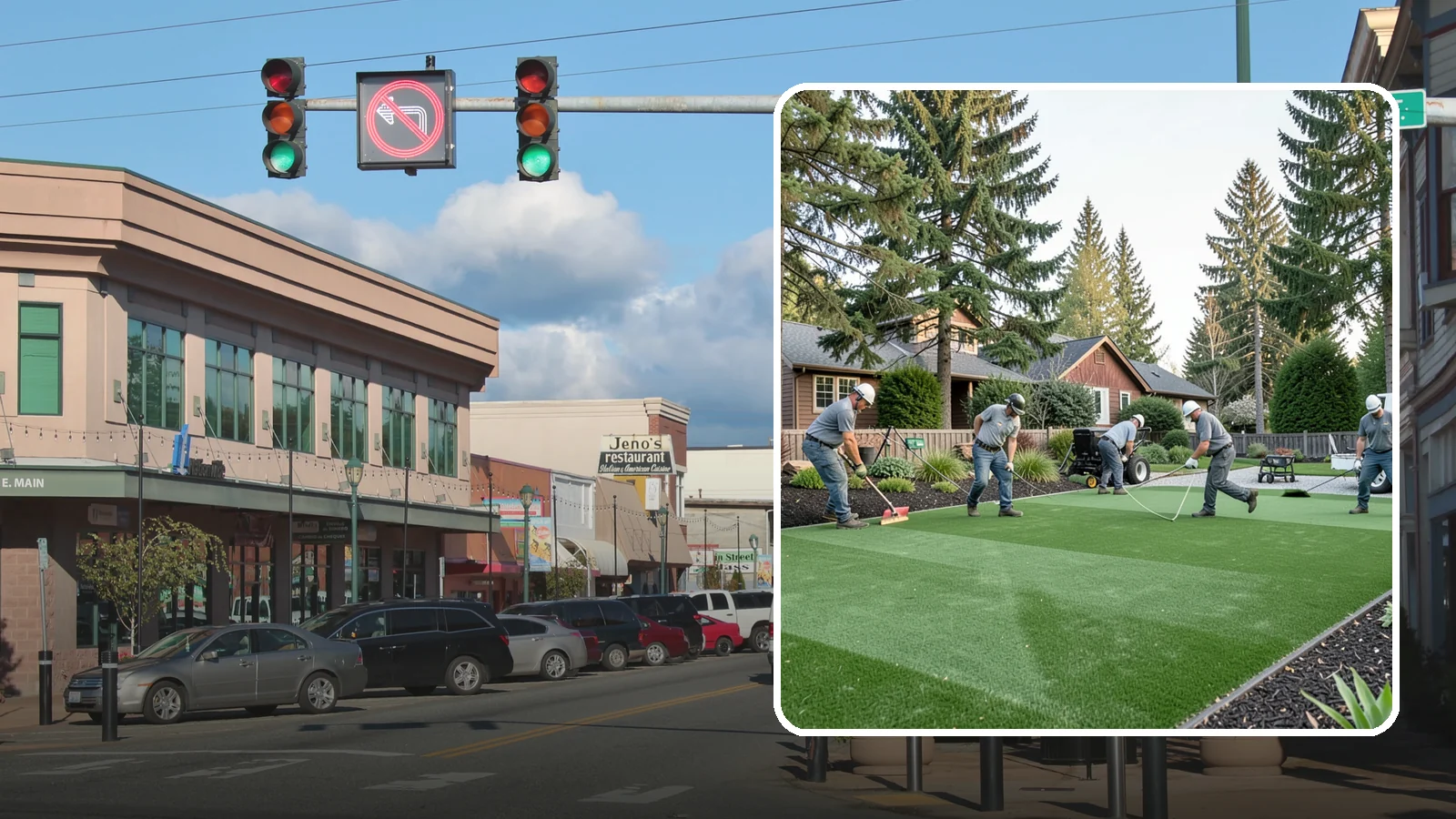 Artificial Turf Replacement in Monroe, Snohomish County, WA - We remove aging or damaged synthetic turf and install fresh, high-performance turf built for wet Northwest yards.