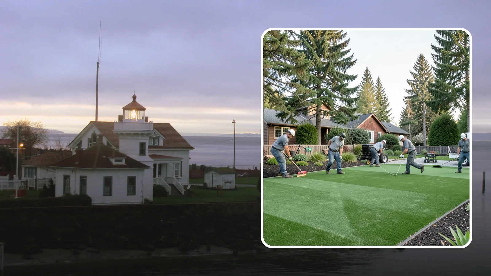 Artificial Turf Replacement in Mukilteo, Snohomish County, WA - We remove aging or damaged synthetic turf and install fresh, high-performance turf built for wet Northwest yards.
